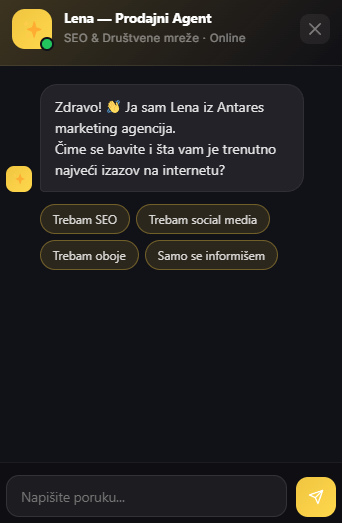 AI chatbot preview